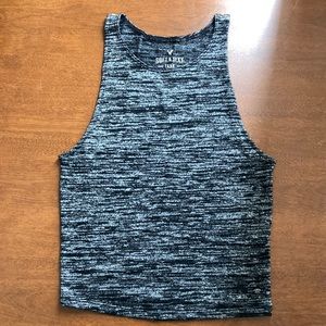 AE grey stretchy crop top